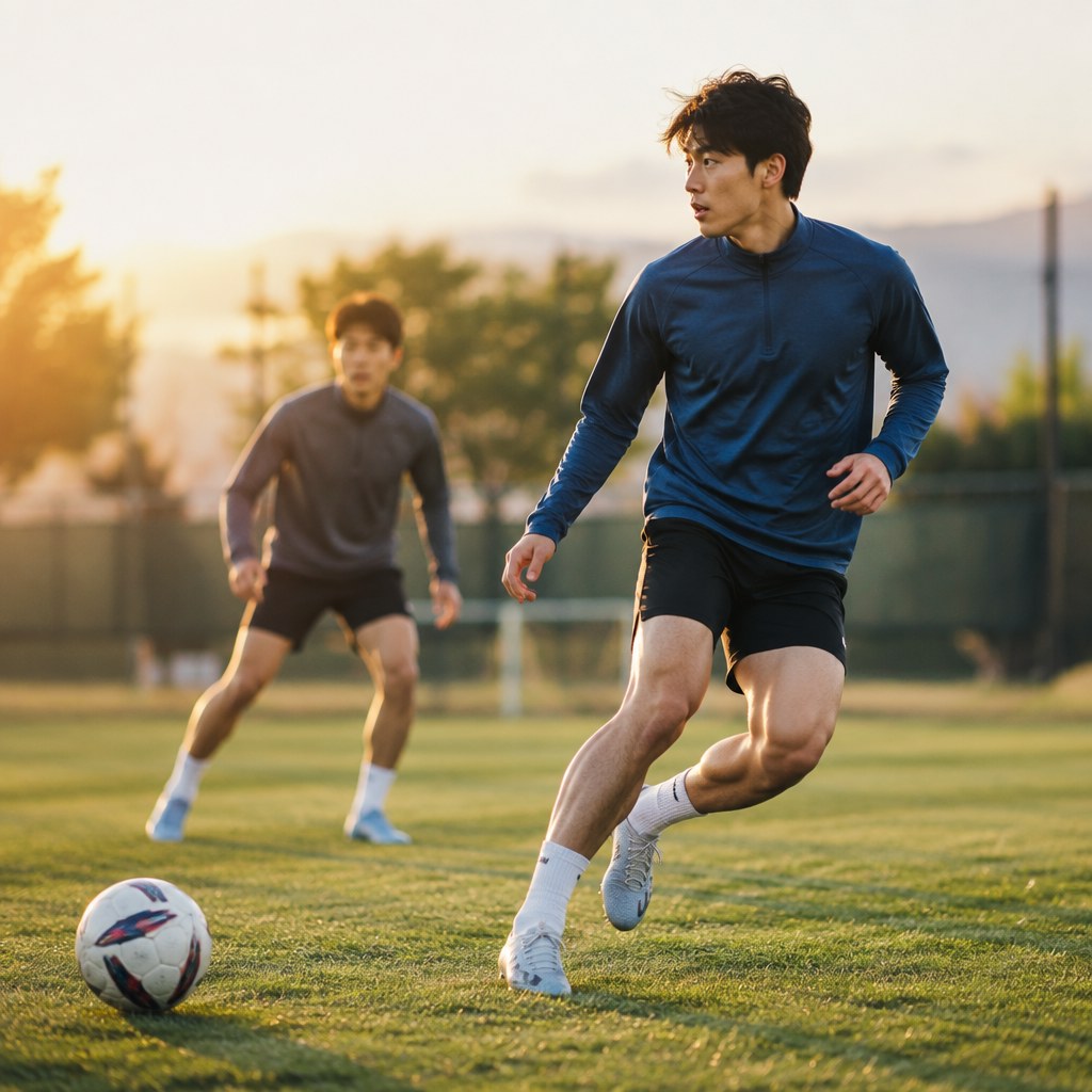 サッカーのフリーランニングで味方を助ける動きの解説画像
