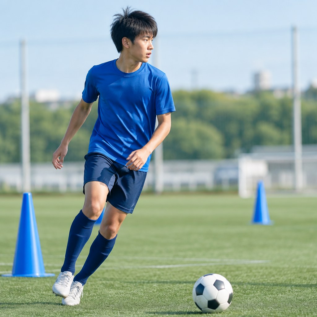 サッカーの首振りで見るべき5つの情報|高校生必見の練習法