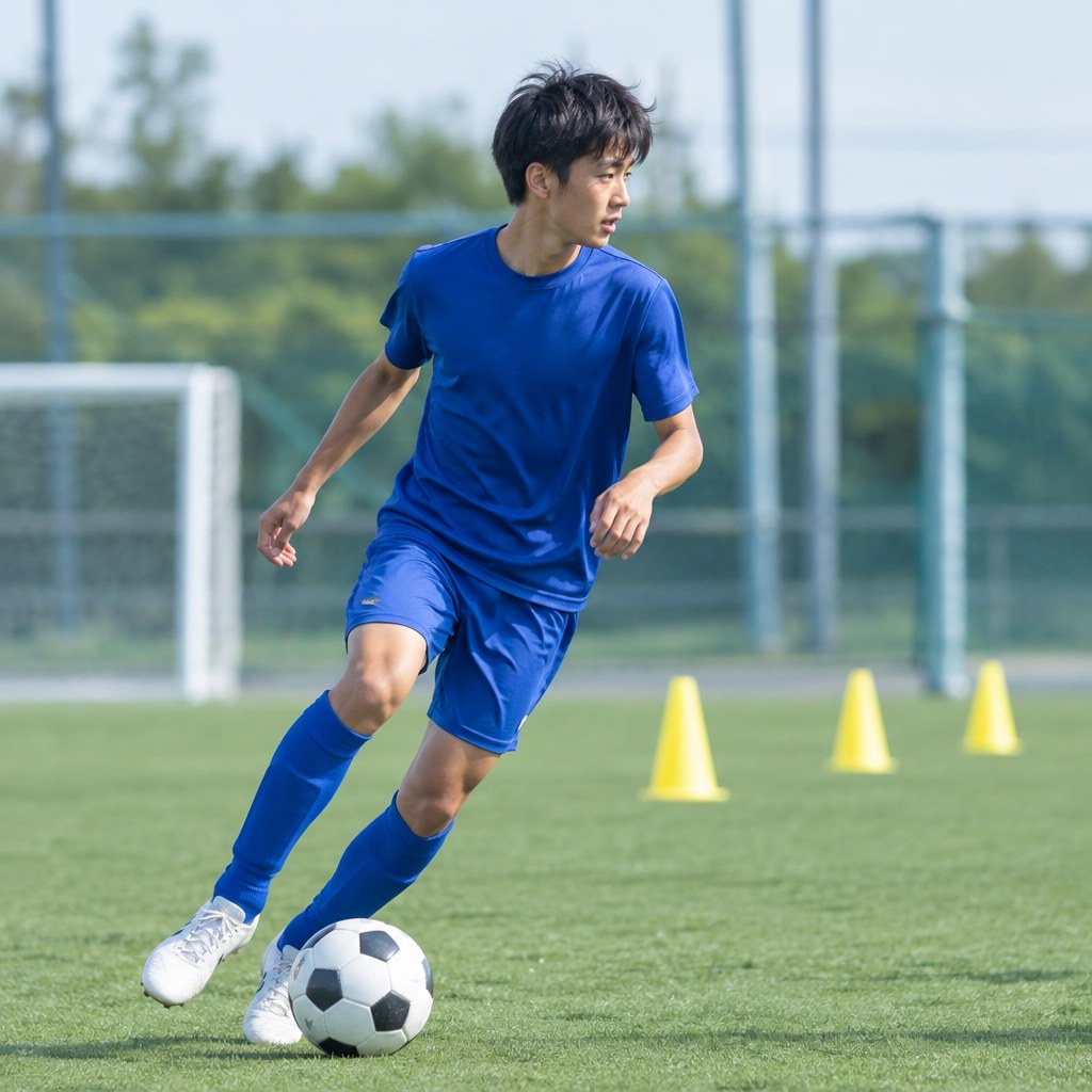 サッカーの首振りで見るべき5つの情報|高校生必見の練習法