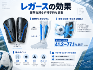 レガースが衝撃を軽減する仕組みと選び方の図解