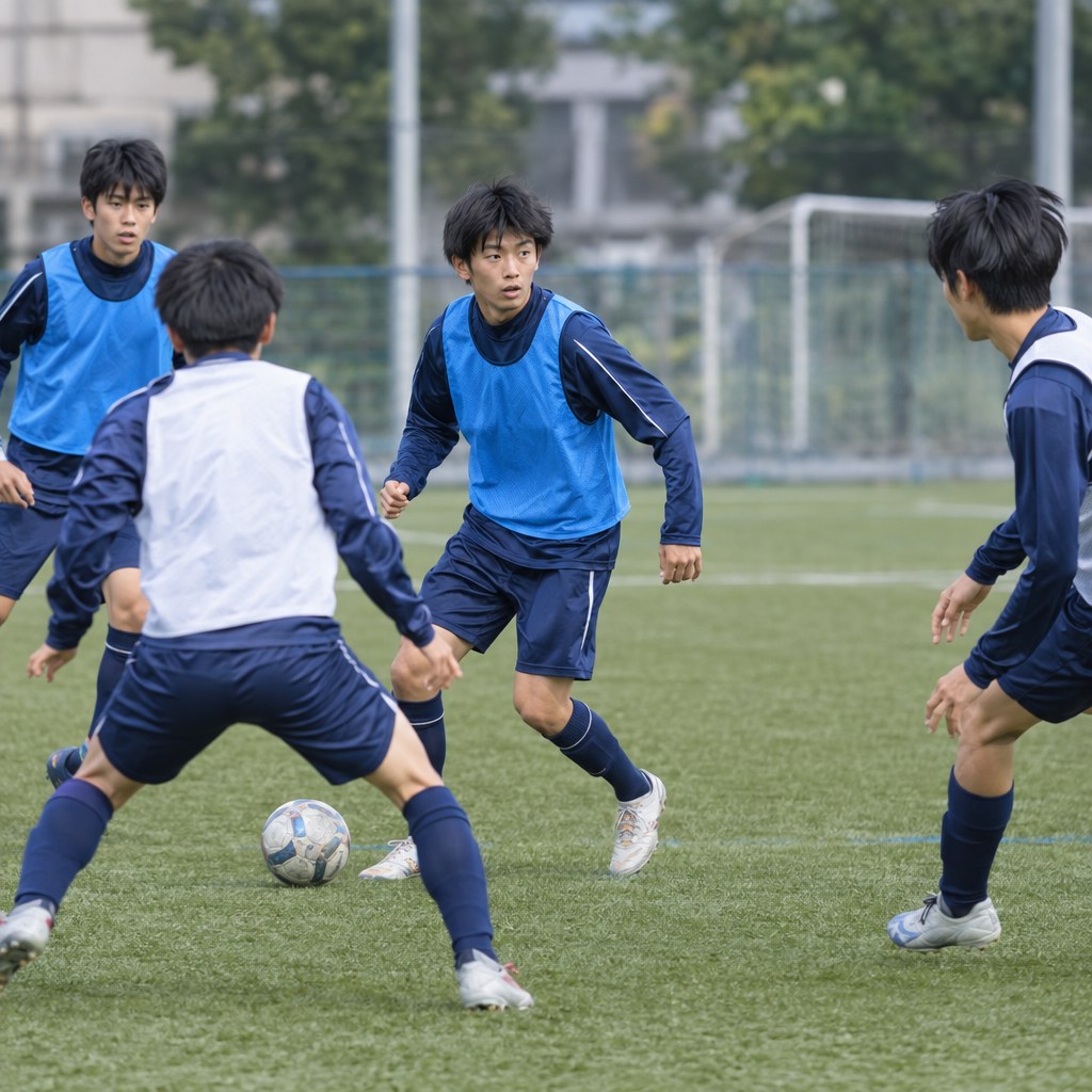 判断力を鍛えるロンド形式のサッカートレーニング