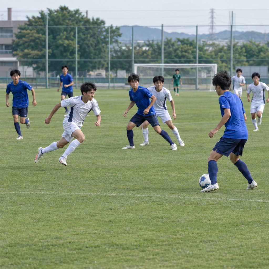 FWの前線からの守備を考えるサッカーの対人練習